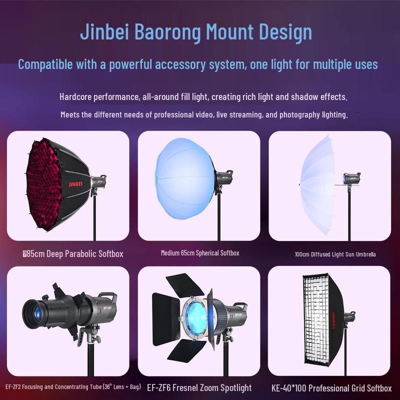 JINBEI EF-120C RGB LED Photography Fill Light