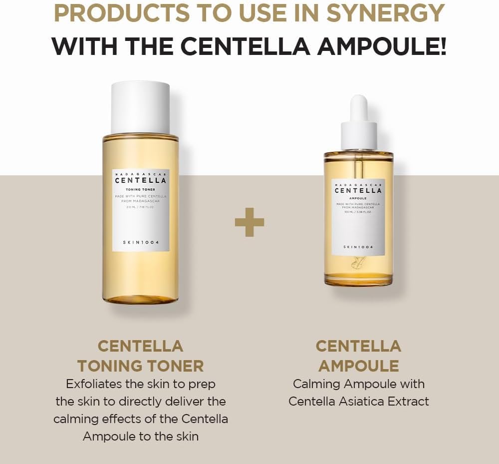 Skin1004 Ampolla de Centella de Madagascar 55ml – Calma Intensiva y Reparación de la Barrera Cutánea con Extracto Puro de Centella, Coreana