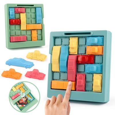 Carro labirinto jogo lógica apuramento mesa diy carro jogo de apuramento crianças educacional quebra-cabeça brinquedos de tabuleiro