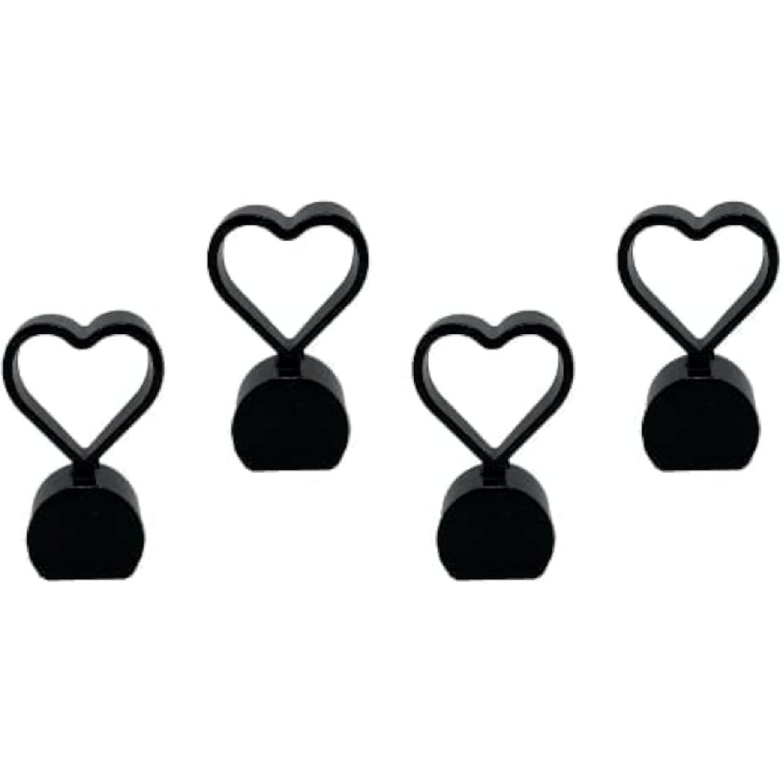 

4PCS Aluminum Heart Shape Wheel Tyre Stem Covers Universal Fit Cars, SUVs, Bike and Bicycle, Trucks, Motorcycles (Red) чёрный