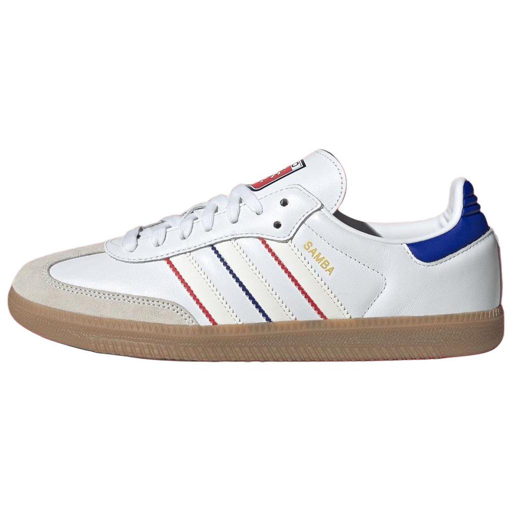 Olympique Lyonnais X Adidas Samba Home Kit Men Sneakers White Footwear-White Lucid-Blue JQ4049