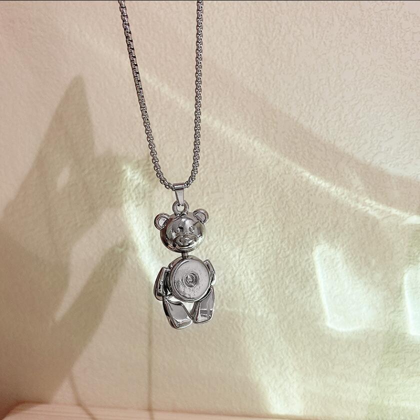 Bear with Movable Limbs, Trendy Hip-hop, Versatile Sweater Chain, Accessories, Necklace, Pendant for Men