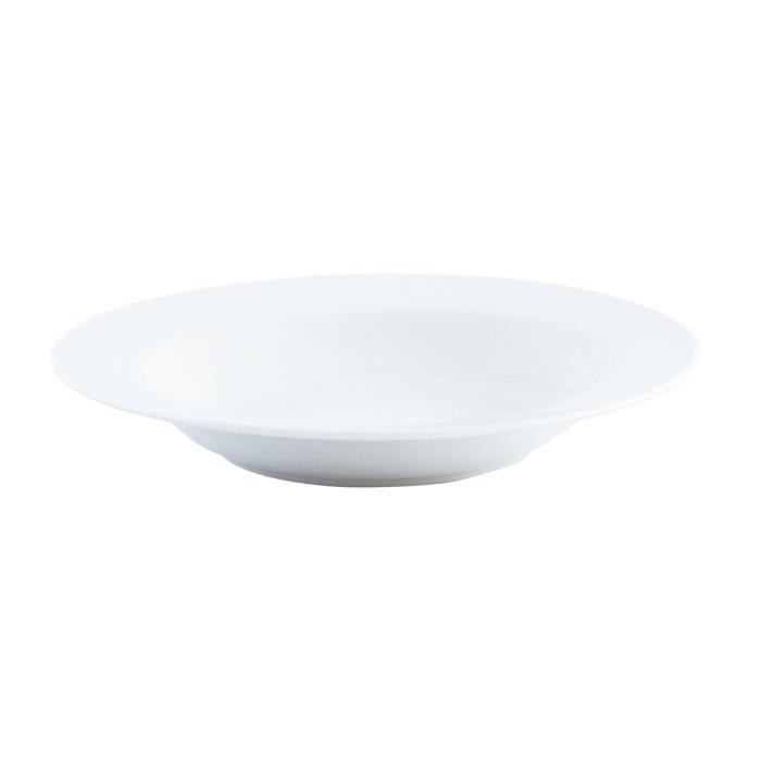 Assiette Creuse Quid Basic Blanc Céramique Ø 21,5 Cm (12 Unités)