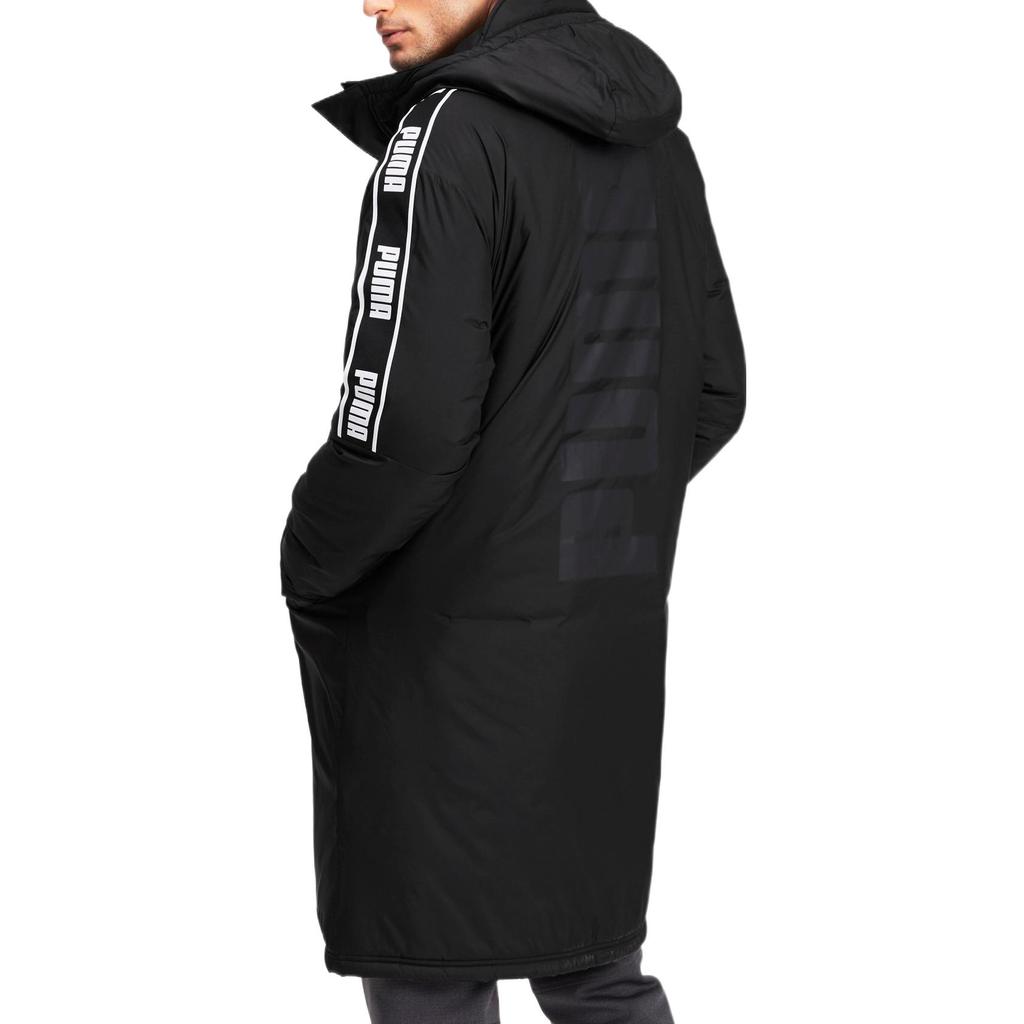 Puma Jaqueta com Capuz Quente de Cor Sólida Jaquetas Masculinas Preto 580823-01