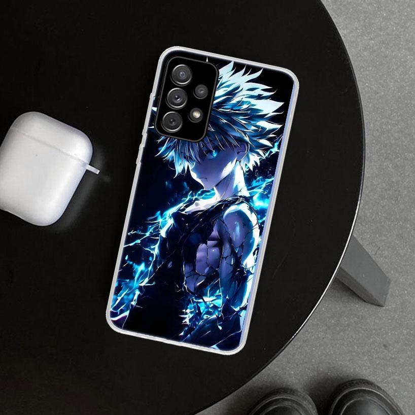 Huner X-Hunters Killua Phone Case Cover for Samsung Galaxy A12 A22 A32 A52 A72 A02S A51 A50S A31 A20S A10S Note 20 Ultra 10 Plus