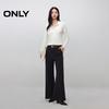 ONLY Women's High-Waist Hidden Placket Flared Casual Trousers