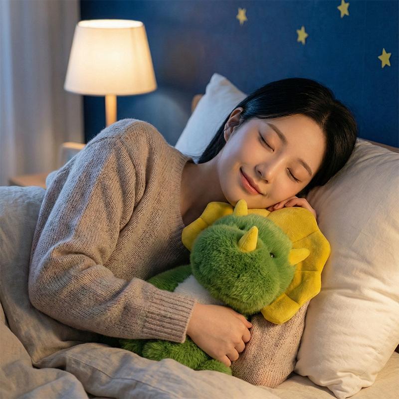 Sitting Triceratops Doll Simulated Dinosaur Soft Plush Toys Roar Dino Theme Birthday Home Decoration Ornaments For Gifts