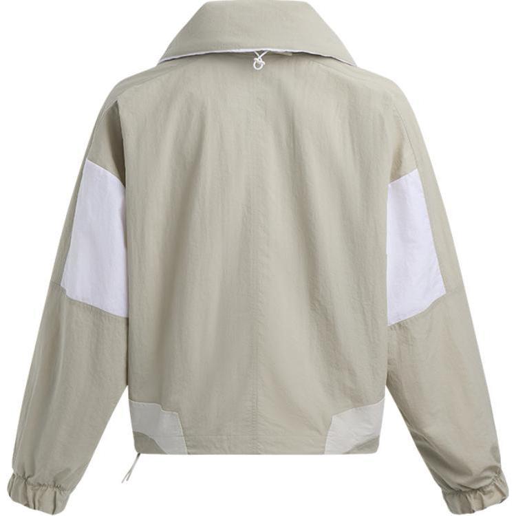 Under Armour Color Block Training Comfort Jacket Women Jackets Khaki Gray 1389317-289