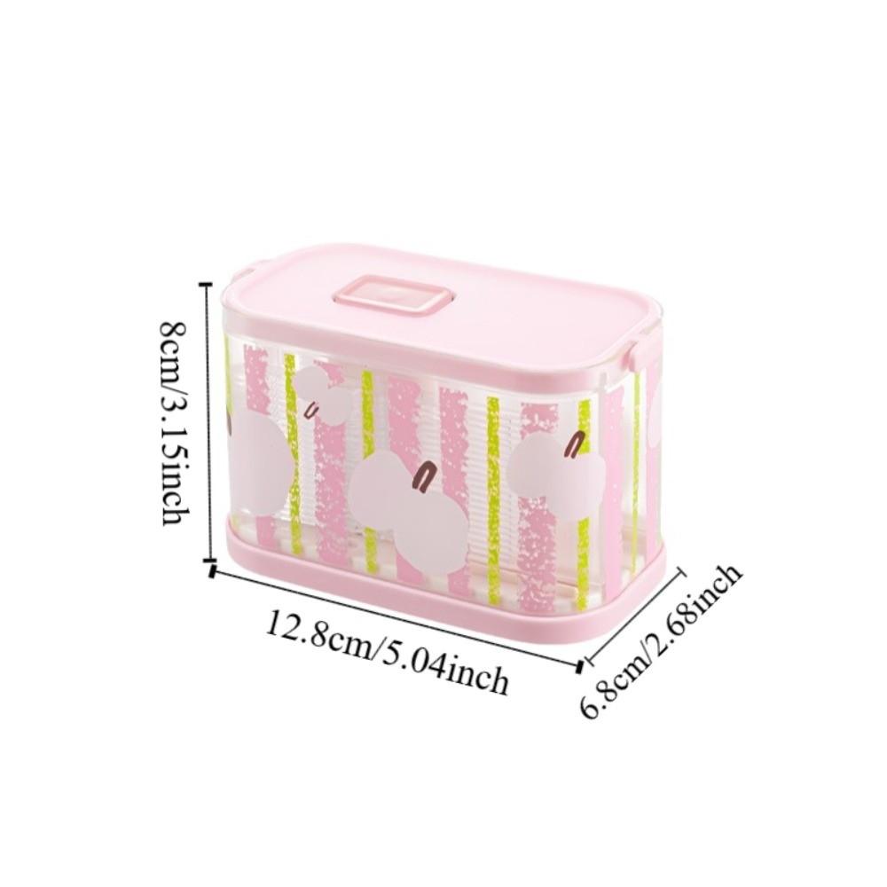 Transparent Disposable Fruit Fork Storage Box Reusable Fork Organizer  Party Use