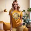 Golden Sun T-Shirt Jewellery Shirt Medallion Tee Mother Day Gift for Mama Mom Granny Grandma Grandmother Gran Nana Sister Aunt Women