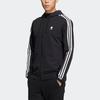 adidas Neo Striped Hooded Jacket Men Outerwear Black HD4670
