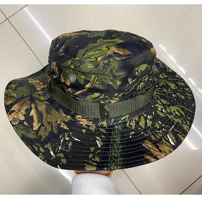 New Summer Fashion Unisex Camouflage Tactical Army Bucket Hats Men Hiking Hunting Panama Cap Outdoor Anti Uv Fisherman Hat