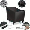 Single Sofa Cover, Outdoor Chair Cover - with Adjustable Drawstring, Suitable for Most Courtyard Single Sofa Chairs