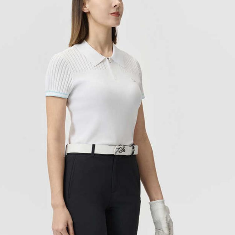 New FILA AthleticsGolf Collection Regular T Shirt Women's Jade White A11W525402F-WT