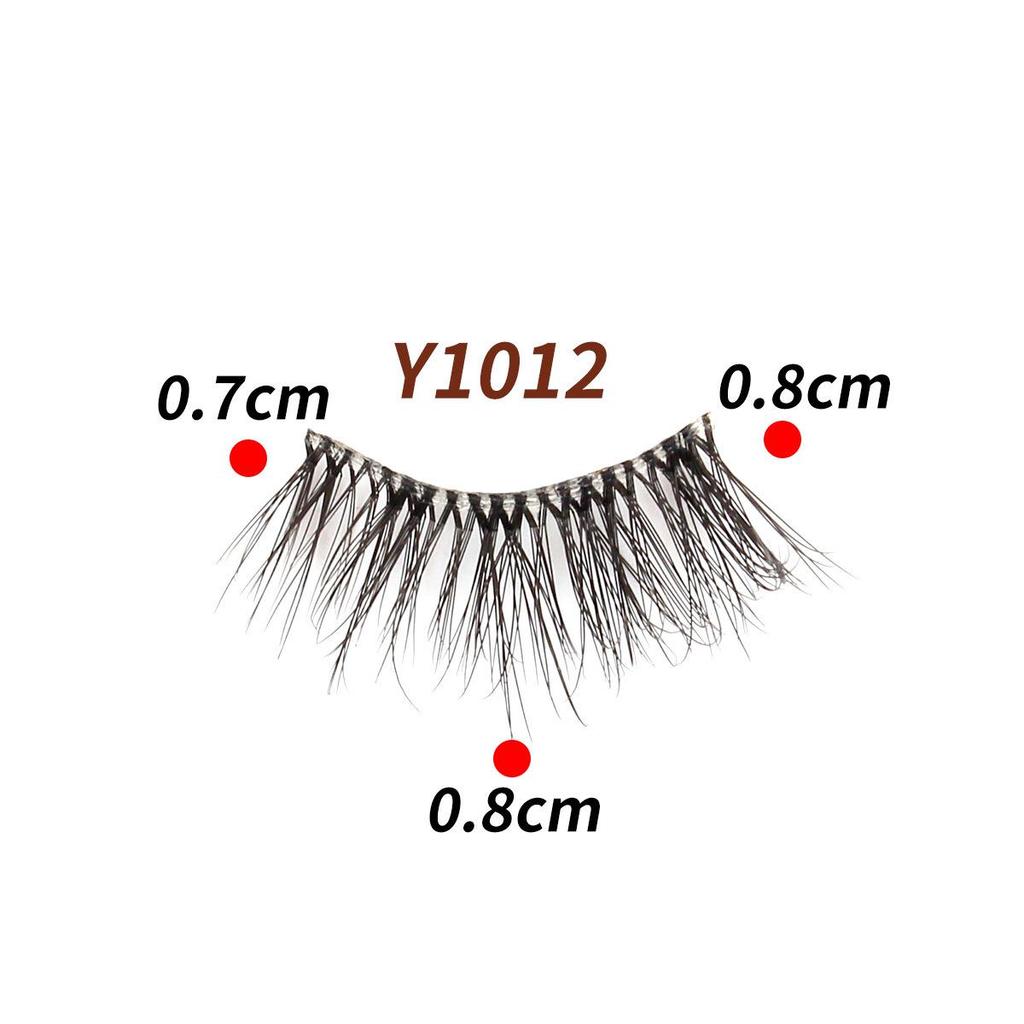 10 Pairs Transparent Band Half Eye Cat Eye False Eyelashes - 3D Layered, Natural, Thickening & Lengthening
