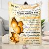 Grandma'S Love Endures Forever Blanket Warmthful Decor for Sofa Couch Office Bed Picnics Four Seasons Universal Y60