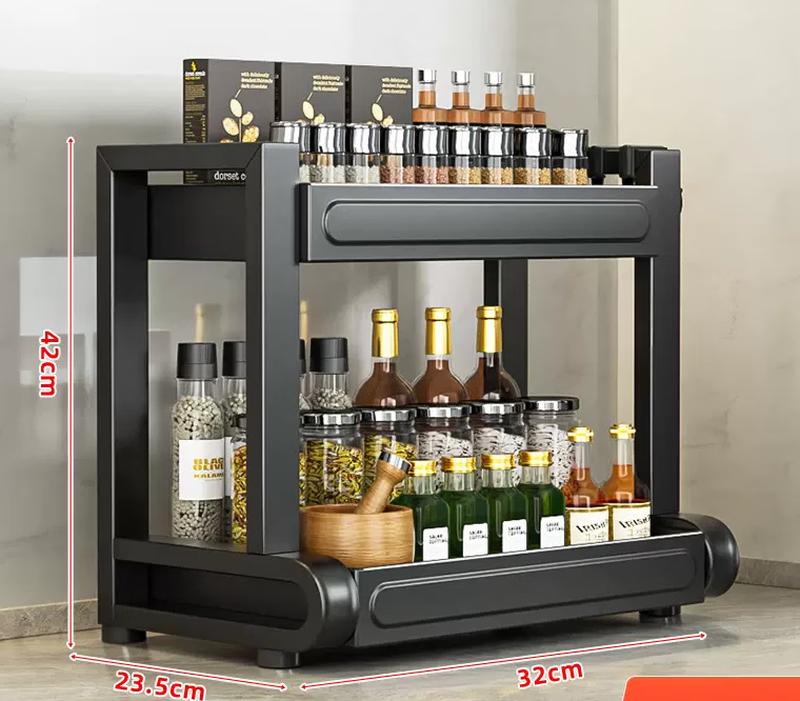 Yooshu Kitchen Spice Rack with Utensil Holder