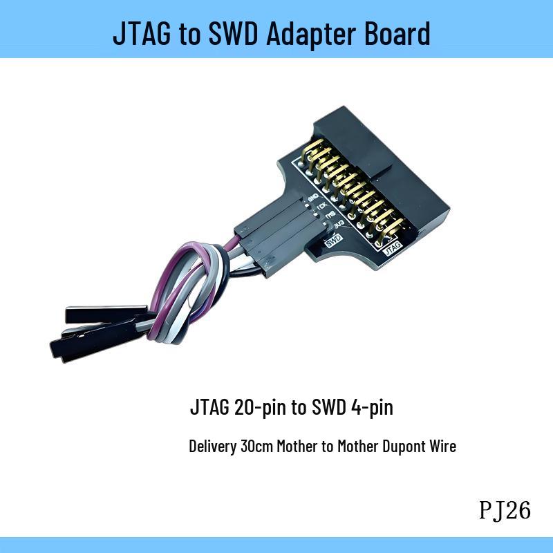 

Адаптерна плата JTAG до SWD: JTAG 20-контактний на 4-контактний для інструментів розробки JLINK та STM32