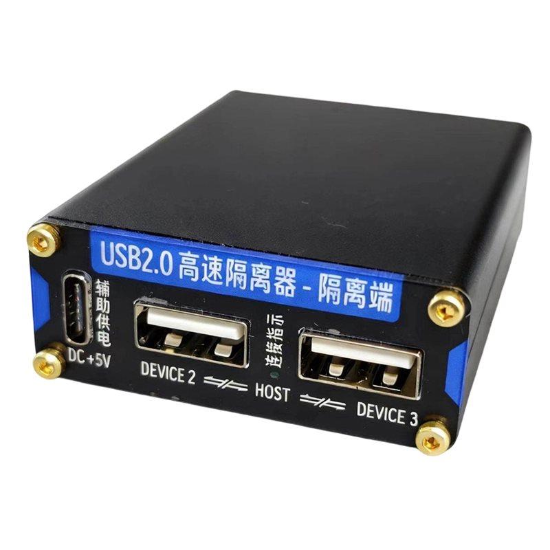 

A96I-High-Speed 480Mbps 3Kv Isolator HUB Filter To Eliminate Ground Noise For Audio DAC/PLC Hard Disk Data Transfer Transmission чорний