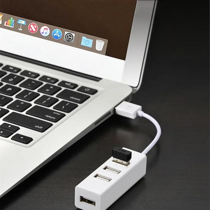 Hub USB 2.0 Hub High Speed 4 Port USB Cable Divider Charger Extension Cables USB Splitter Adapter for PC Computer Accessories