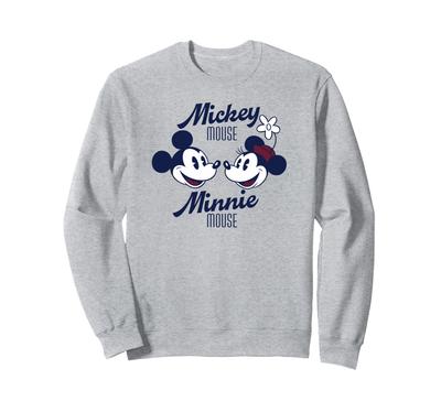Disney Mickey Mouse and Minnie Mouse Together Retro Vintage Sweatshirt