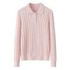 100% Pure Cashmere Cable Knit Long-Sleeve Sweater - Women's Autumn Wear