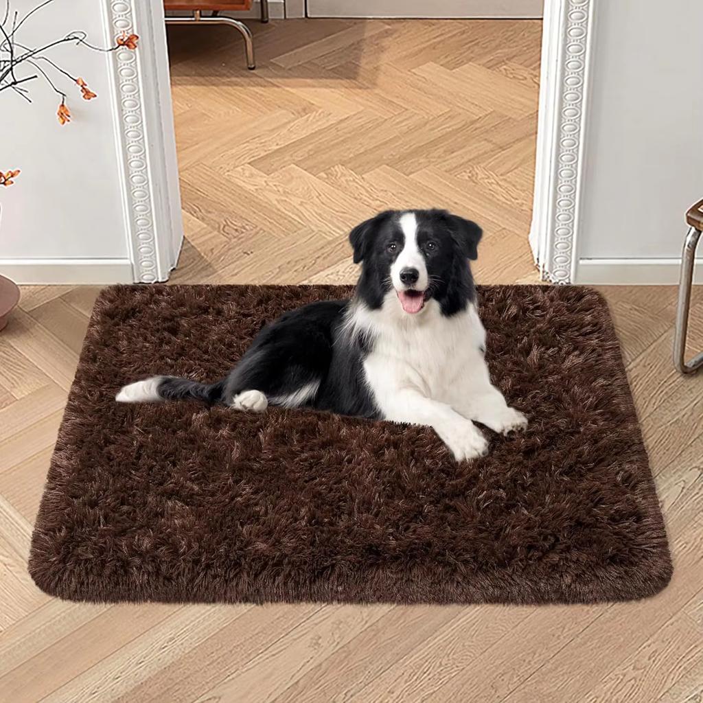 VIKAMA Silk And Wool Carpets Are Soft And Do Not Shed Easily. Pet Supplies Are Comfortable, With Long Plush Dog And Cat Bed Mats