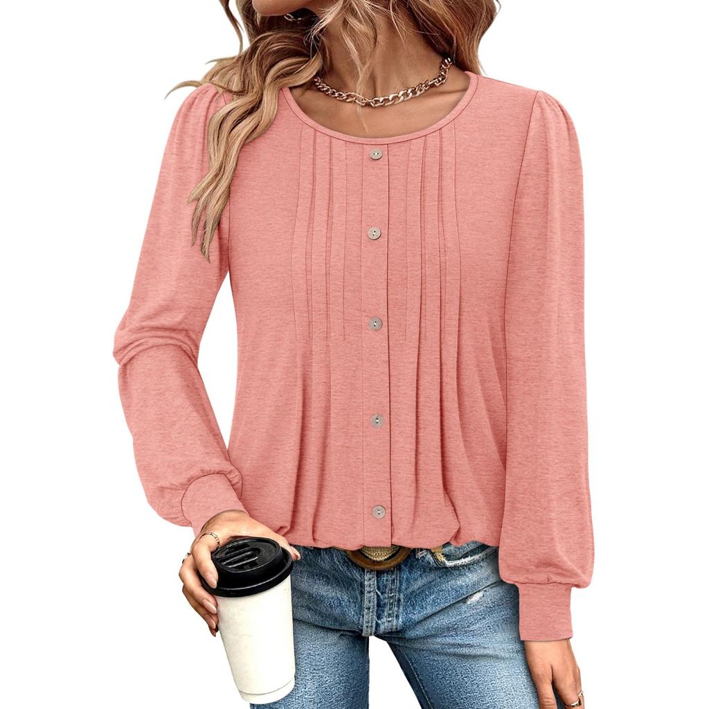 Fashionable Women's Long Sleeved Casual Loose Top