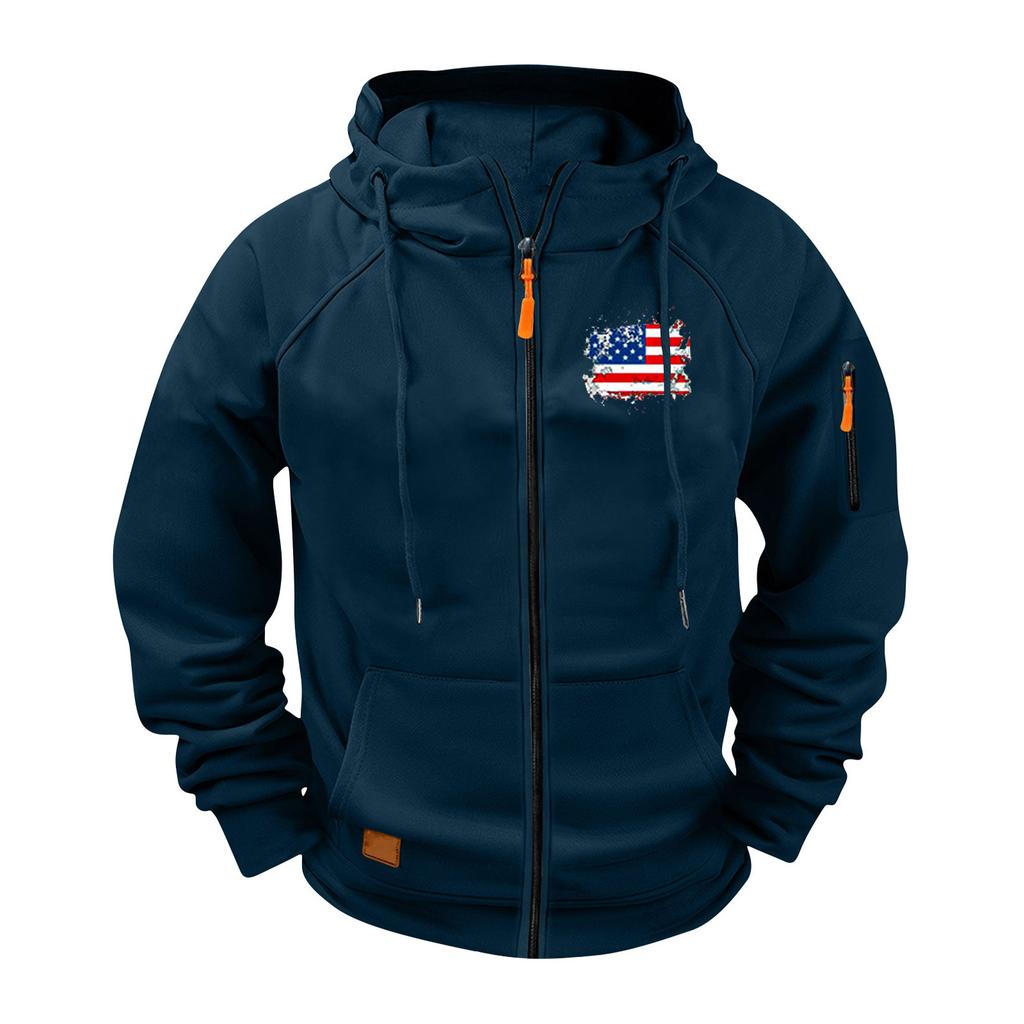 Men's Long Sleeves Zipper Hooded Hood Hoodie Coat Hooded Hood