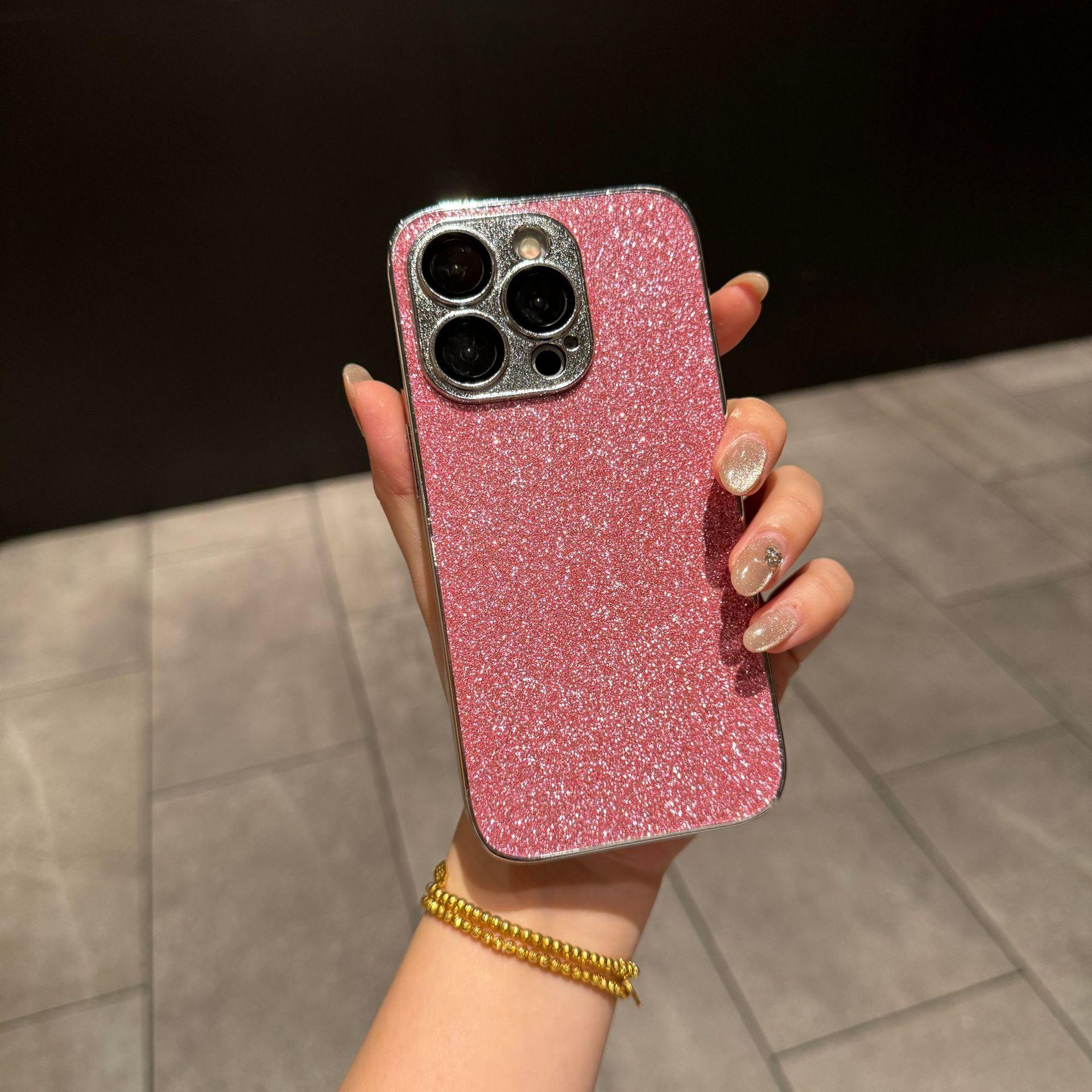 

Это чехол с полной защитой от падений для iPhone15pro с гальванизированными краями для iPhone 16 и 13/14 iPhone 11 розовый