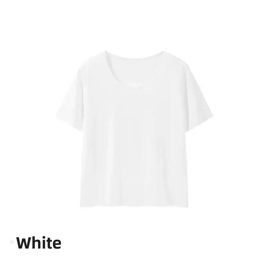 Cotton Blend T Shirt For Women With Color Block Piping Casual Summer Wear
