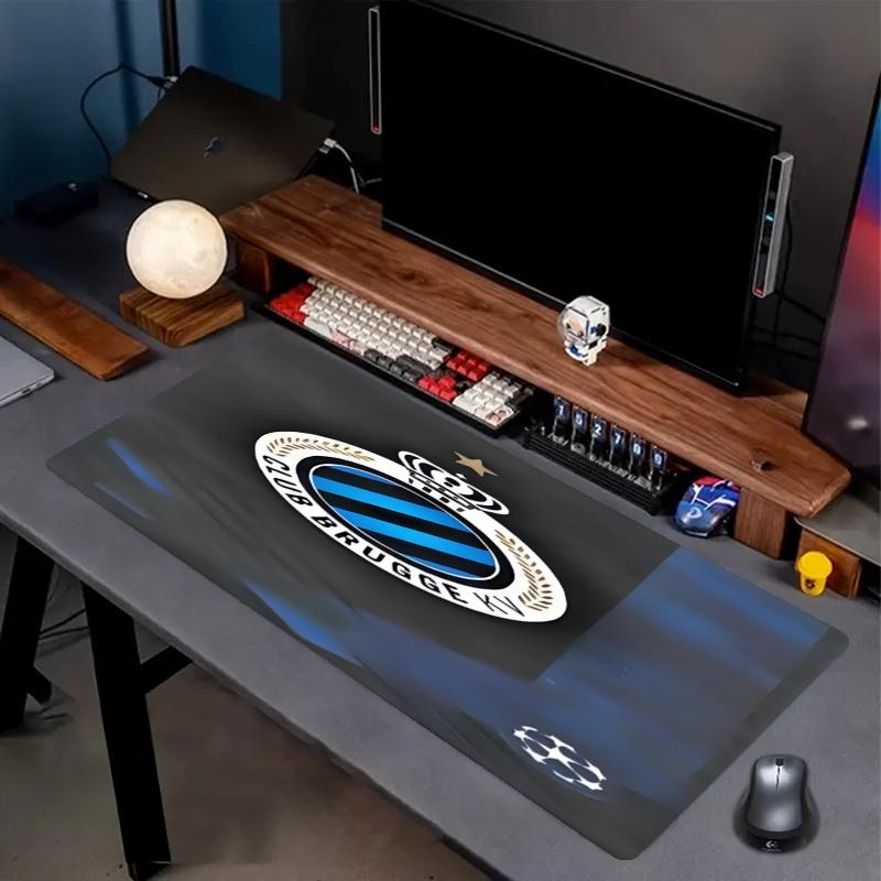 Club Brugge K V Print Mouse Pad, Anti‑Slip Desktop keyboard Mat, for PC Laptop Gaming Working Daily Use, Cool Festival Birthday Gift