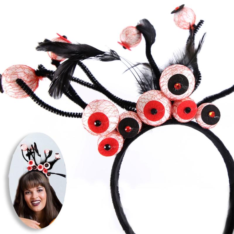 Cosplay Kostým Oční Bulby Čelenka Strašidelný Halloweenský Kostým Role pro Hraní Párty Potřeby Karnevalový Kostým Doplňky na Hlavu