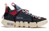 Li Ning Textile, Leather Slip Resistant Abrasion Resistant Low top Casual Shoes Men's Ebony Black AGWR019-2
