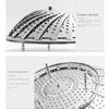 HANYANG Practical Stainless Steel Lotus Adjustable Folding Tray Various Magic Fruit Plate Telescopic Folding Steamer Tray