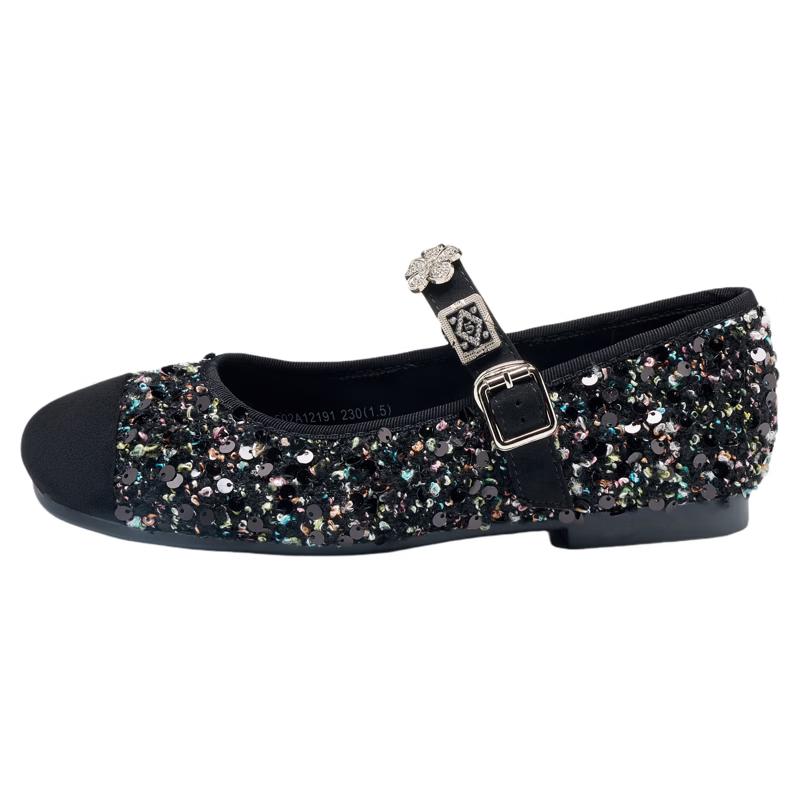 JOSINY French Sequin Mary Jane Flats 37