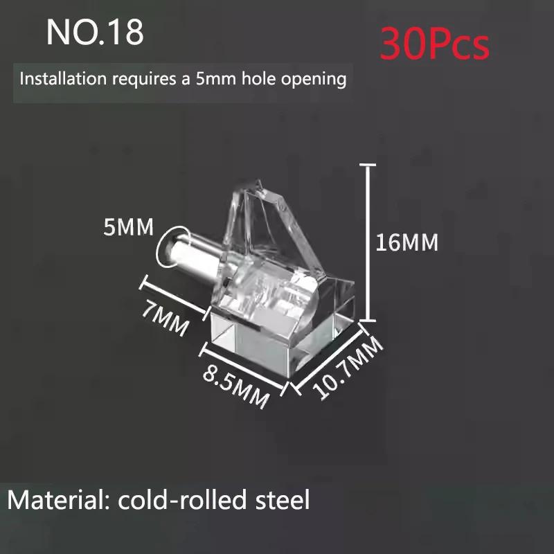 No17-32 Montanti per Scaffali Picchetti Supporto per Mobili in Legno con Perni Metallici Supporto Separatore per Scaffali Armadio Fissato