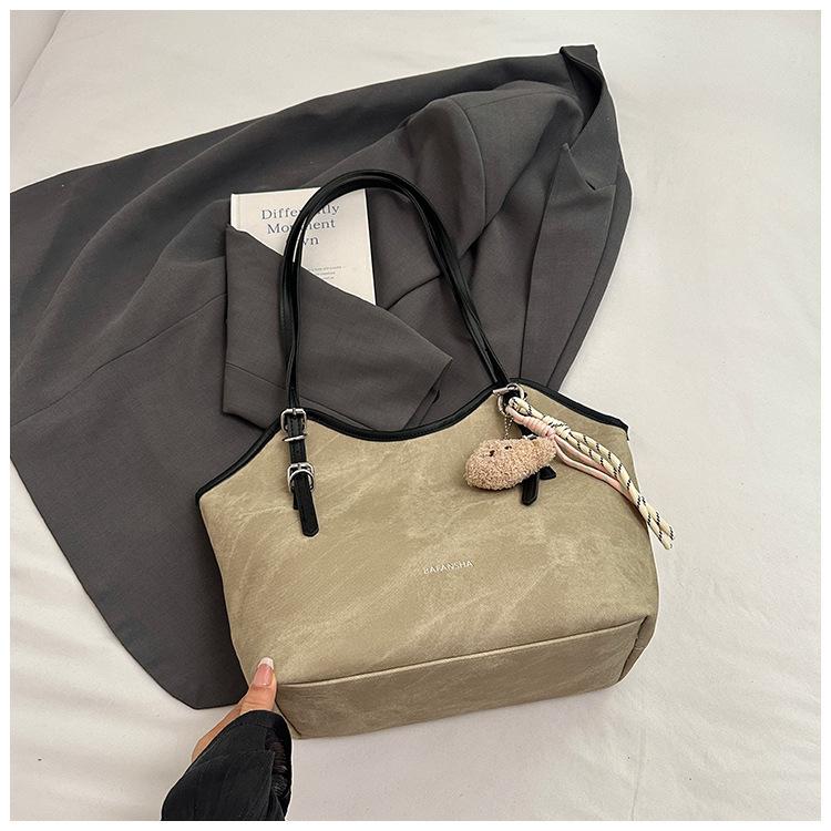 New Casual Tote Bag, High-end Shoulder Bag for Women, Retro Large-capacity Underarm Bag for Women