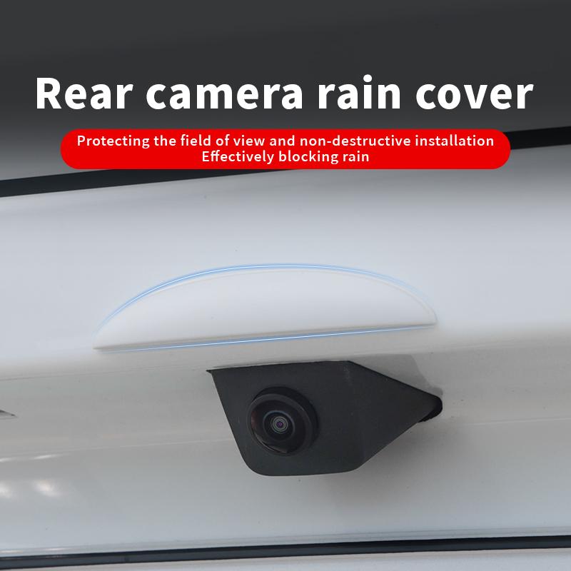 Car Reversing Rear Camera Rain Cover ABS Rain-Proof Car Reverse Camera Rain Shade Cover Waterproof Shield Car Exterior Accessory