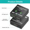 4K HDMI-Compatible Switch 2 Ports Bi-directional 1x2 / 2x1 HDMI-Compatible Switcher Splitter Supports Ultra HD 4K 1080P 3D HDR