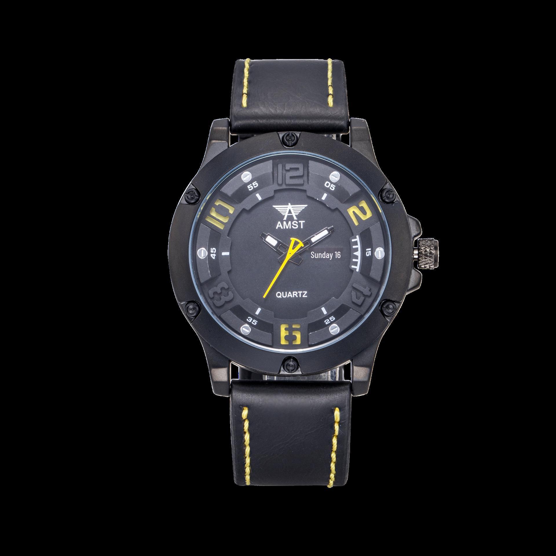 

AMST Aimeishi Ретро Модные Водонепроницаемые Спортивные Кварцевые Часы с Большим Циферблатом и Календарем