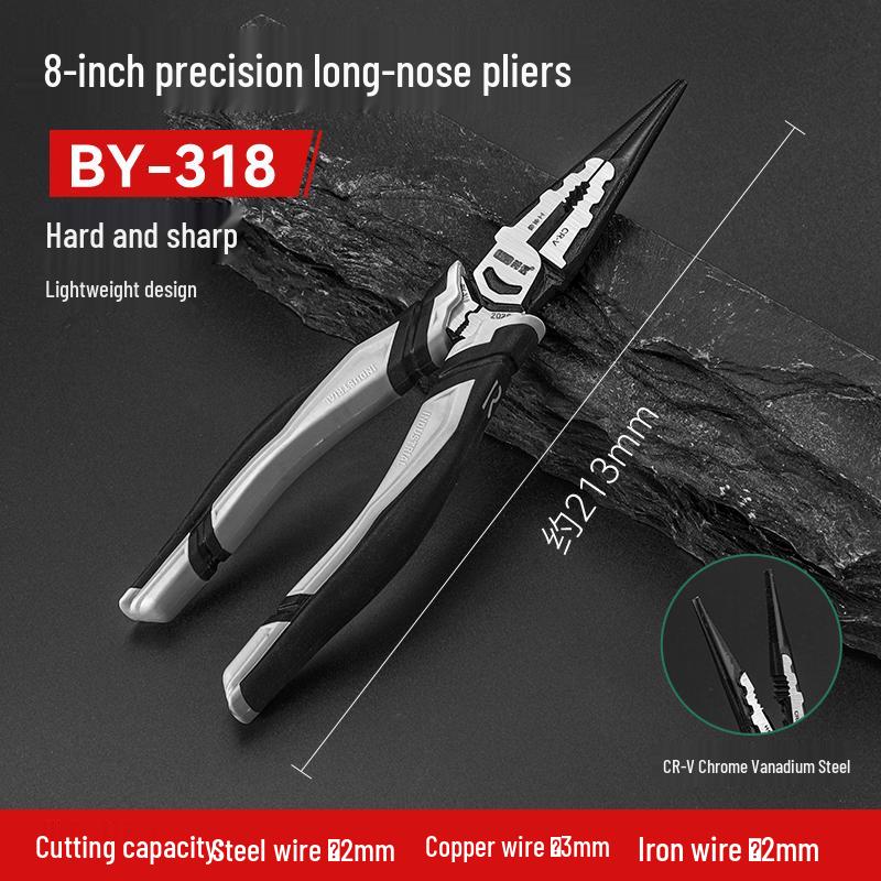 5" & 6" Premium Needle-Nose Pliers Set for Jewelry - Round, Bent, Flat Nose, Toothless Mini Pliers