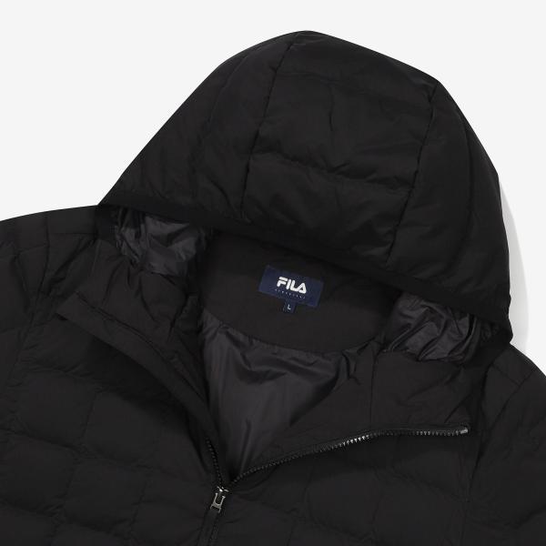 Fila Hooded Down Lightweight Padding Check Quilting