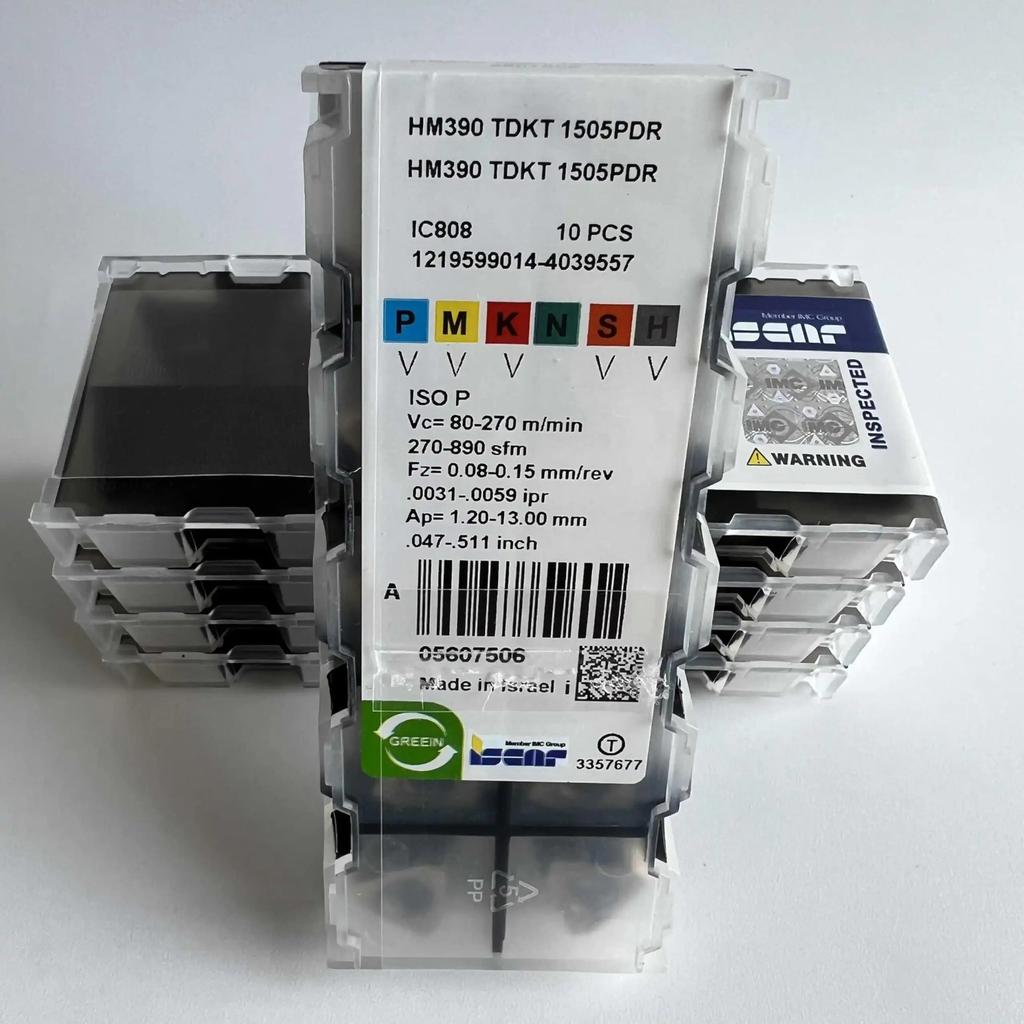 ISCAR / HM390TDKT1505PDR IC808 /Industrial indexable Carbide Inserts 10 PCS