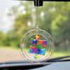Acrylic 2d Charming Car Decor Keychain Creative Cartoon Design Bright Accessory Home