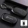 Car Zinc Alloy Leather Key Case Cover Holder Chain For Mercedes Benz A C E S G Class GLC CLE CLA GLB GLS W177 W205 W213 W222 AMG EZ5