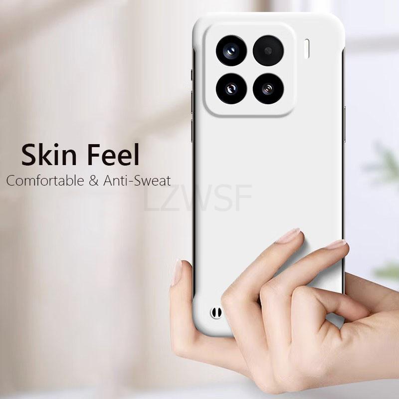 Ultra Thin Frameless Slim Matte Hard PC Back Cover Phone Case On For Xiaomi 15 Pro Xiaomi15 Pro 5G Candy Color Borderless Matte ShockProof Case