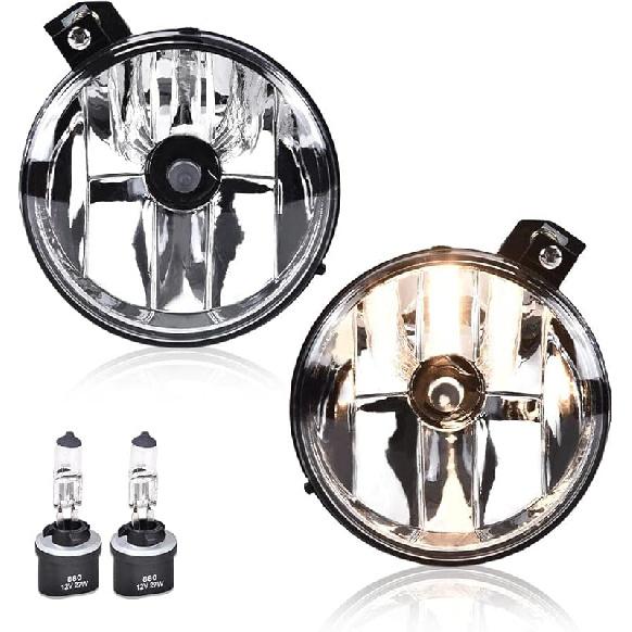 PIT66 Fog Lights, Compatible with 2001-2003 Dakota R/T/2002,2004 Dakota SXT/2001-2004 Dakota/2001 Durango Base/2003 Durango SXT/2001-2003 Durango Clear Lens