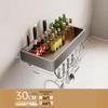 Aluminium Wandmontiertes Küchen-Organizer-Regal