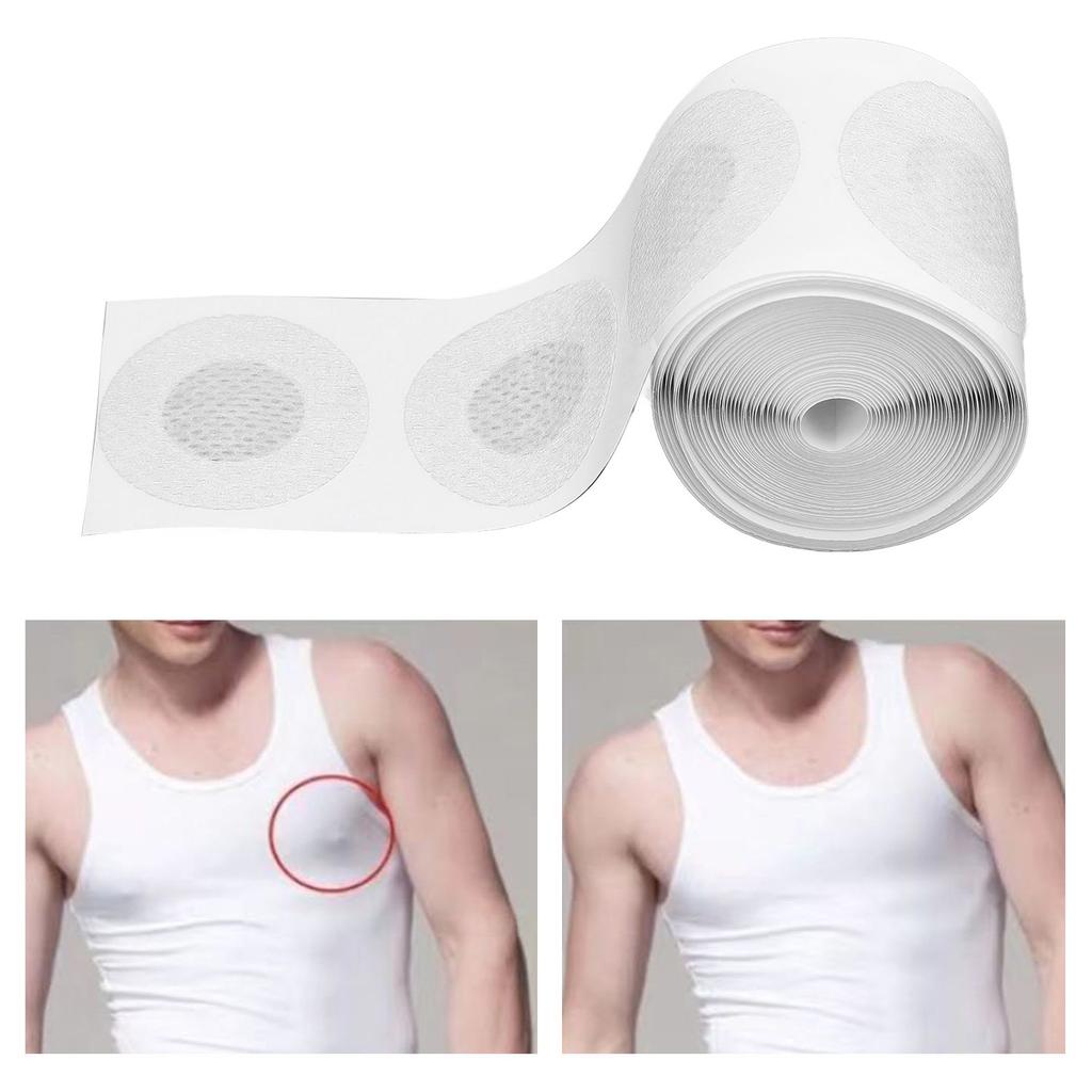 50 Pairs Men Nipple Cover 3.5cm Round Disposable Anti Chafing Nipple Guard for Sports Running